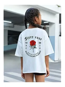 Çocuk Unisex Baskılı T-shirt - Beyaz