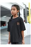 Çocuk Unisex Baskılı T-shirt - Siyah