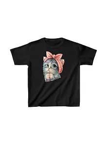 Çocuk Unisex Baskılı T-shirt - Siyah