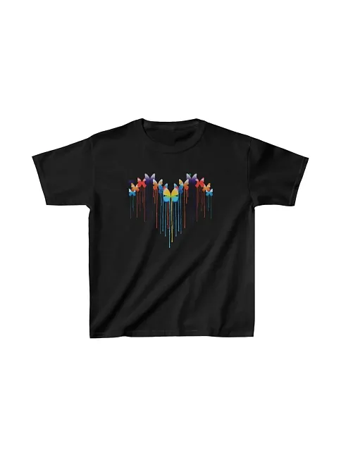 Çocuk Unisex Baskılı T-shirt - Siyah