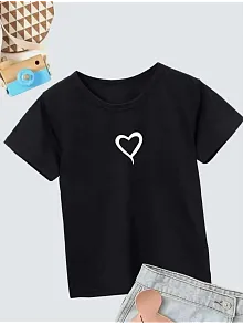 Çocuk Unisex Baskılı T-shirt - Siyah