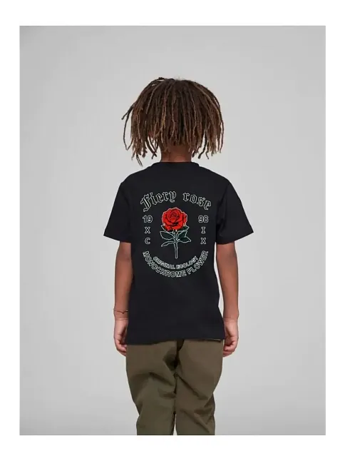 Çocuk Unisex Baskılı T-shirt - Siyah