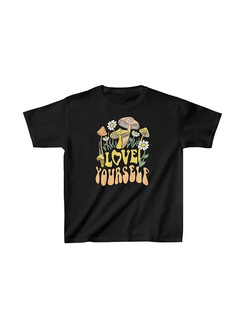 Çocuk Unisex Baskılı T-shirt - Siyah