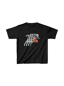 Çocuk Unisex Baskılı T-shirt - Siyah