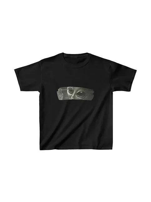 Çocuk Unisex Baskılı T-shirt - Siyah