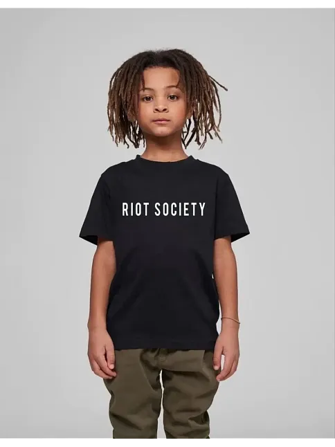 Çocuk Unisex Baskılı T-shirt - Siyah