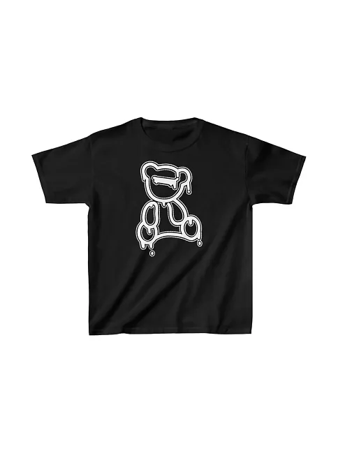 Çocuk Unisex Baskılı T-shirt - Siyah