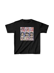 Çocuk Unisex Baskılı T-shirt - Siyah