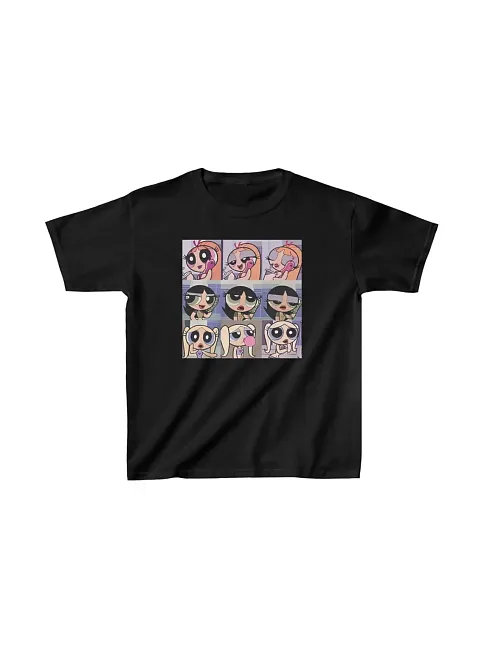 Çocuk Unisex Baskılı T-shirt - Siyah