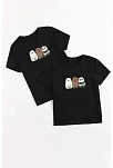 Çocuk Unisex Baskılı T-shirt - Siyah