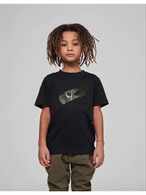Çocuk Unisex Baskılı T-shirt - Siyah