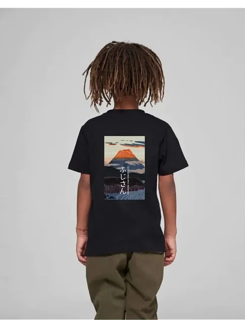 Çocuk Unisex Baskılı T-shirt - Siyah