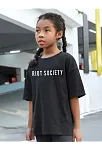 Çocuk Unisex Baskılı T-shirt - Siyah