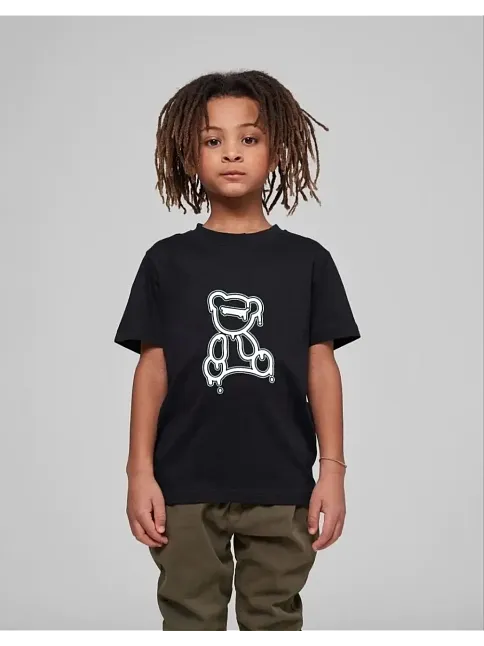 Çocuk Unisex Baskılı T-shirt - Siyah