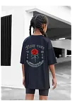 Çocuk Unisex Baskılı T-shirt - Siyah