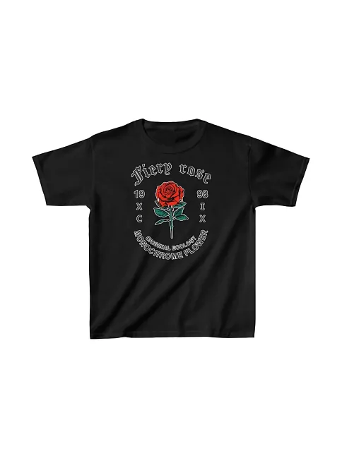 Çocuk Unisex Baskılı T-shirt - Siyah