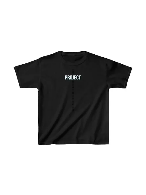 Çocuk Unisex Baskılı T-shirt - Siyah