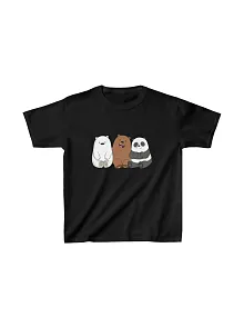 Çocuk Unisex Baskılı T-shirt - Siyah