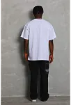 Erkek Düz Yazlık Kısa Kol Tişört Bisiklet Yaka Oversize T-shirt - Beyaz