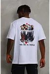 Erkek Baskılı T-shirt Kısa Kol Bisiklet Yaka Regular Fit Rahat Kalıp Günlük Tişört - Beyaz