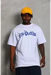 Erkek Baskılı Tişört Kısa Kol Bisiklet Yaka Oversize T-shirt - Beyaz