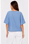 Erkek Baskılı T-shirt Kısa Kol Bisiklet Yaka Rahat Kalıp Tişört - Mavi Erkek Baskılı T-shirt Kısa Kol Bisiklet Yaka Rahat Kalıp Tişört - Mavi