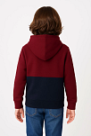 Erkek Çocuk Kapüşonlu Kanguru Cepli Parçalı Sweatshirt - Renkli