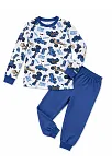 Erkek Çocuk Premium Penye İş Makinesi Desenli Uzun Kollu Pijama Takımı 2-11 Yaş - Mavi Erkek Çocuk Premium Penye İş Makinesi Desenli Uzun Kollu Pijama Takımı 2-11 Yaş - Mavi
