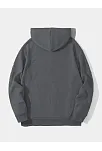 Erkek 3 İplik Pamuklu Kapüşonlu Kanguru Cepli Sweatshirt Hoodie -  Füme