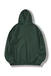 Erkek 3 İplik Pamuklu Kapüşonlu Kanguru Cepli Sweatshirt Hoodie -  Koyu Yeşil
