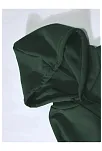 Erkek 3 İplik Pamuklu Kapüşonlu Kanguru Cepli Sweatshirt Hoodie -  Koyu Yeşil