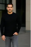 Erkek Fitilli Triko Kazak 2’li Set Bej Beyaz Kalın Dokuma Pamuklu Regular Fit Bisiklet