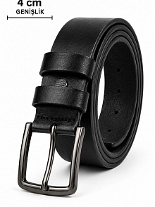 Erkek Hakiki Deri 4 Cm Klasik Kemer Metal Tokalı Günlük Ve Klasik Kullanım