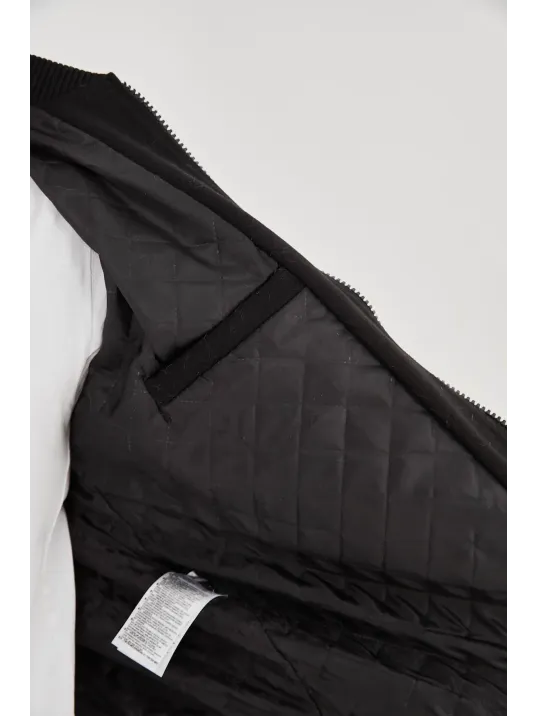 Erkek İçten Elyaf Ve Astarlı Kolları Suni Deri Ceket - Turuncu