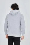 Erkek 3 İplik Pamuklu Fermuarlı Kapüşonlu Kanguru Cepli Baskılı Hoodie Hırka Sweatshirt -gri Erkek 3 İplik Pamuklu Fermuarlı Kapüşonlu Kanguru Cepli Baskılı Hoodie Hırka Sweatshirt -gri