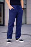 Erkek Keten Cepli Çıma Dikişli Jogger Buggy Pantalon Rahat Kalıp - Lacivert Erkek Keten Cepli Çıma Dikişli Jogger Buggy Pantalon Rahat Kalıp - Lacivert