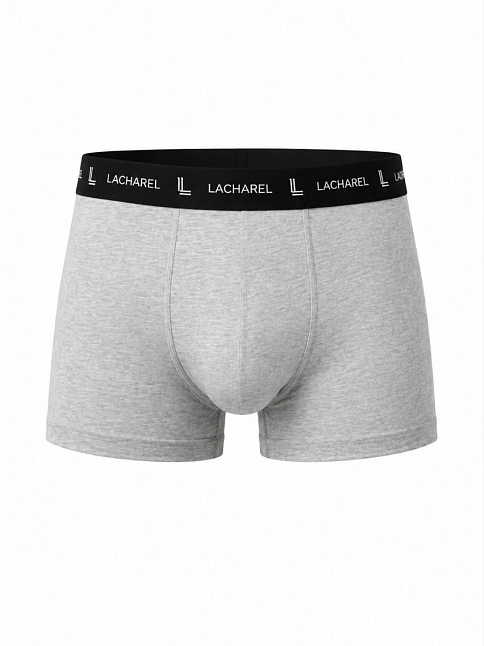 Erkek Likralı Pamuklu Nefes Alan Penye Boxer 3'lü Paket - Gri