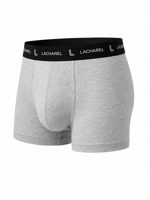 Erkek Likralı Pamuklu Nefes Alan Penye Boxer 3'lü Paket - Gri