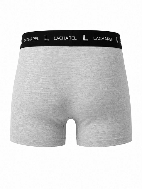 Erkek Likralı Pamuklu Nefes Alan Penye Boxer 3'lü Paket - Gri