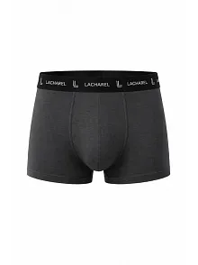 Erkek Likralı Pamuklu Nefes Alan Penye Boxer 3'lü Paket - Füme