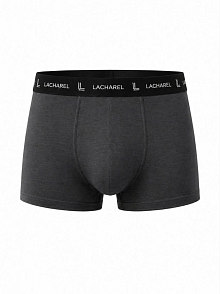 Erkek Likralı Pamuklu Nefes Alan Penye Boxer 3'lü Paket - Füme