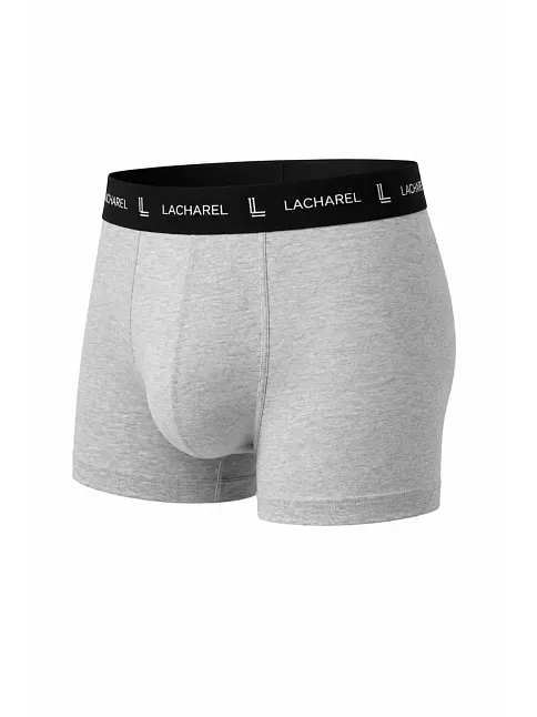 Erkek Likralı Pamuklu Nefes Alan Penye Boxer 3'lü Paket - Siyah - Gri - Füme