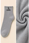 Erkek Pamuklu Patik Çorap 6'lı Paket Kısa Bilek Günlük Spor - Siyah - Beyaz - Gri