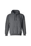 Erkek 3 İplik Pamuklu Kapüşonlu Cepli Oversize Hoodie Sweatshirt - Füme
