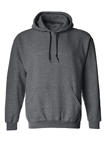 Erkek 3 İplik Pamuklu Kapüşonlu Cepli Oversize Hoodie Sweatshirt - Füme