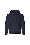 Erkek 3 İplik Pamuklu Kapüşonlu Cepli Oversize Hoodie Sweatshirt - Lacivert