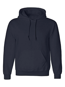 Erkek 3 İplik Pamuklu Kapüşonlu Cepli Oversize Hoodie Sweatshirt - Lacivert