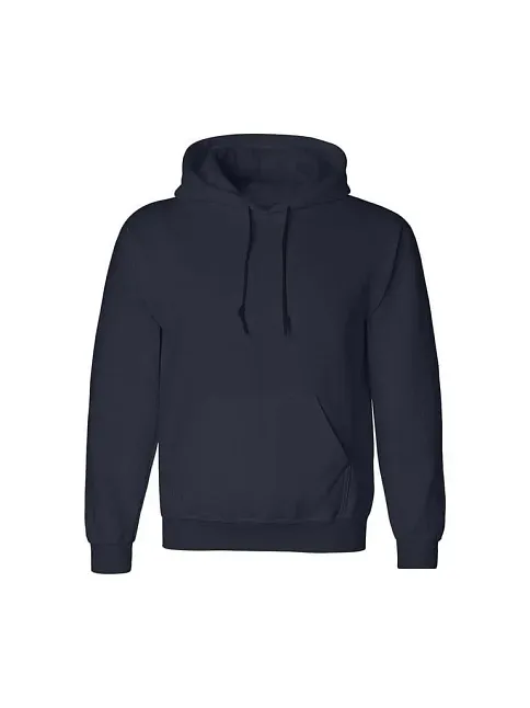 Erkek 3 İplik Pamuklu Kapüşonlu Cepli Oversize Hoodie Sweatshirt - Lacivert