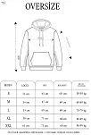 Erkek 3 İplik Pamuklu Kapüşonlu Cepli Oversize Hoodie Sweatshirt - Siyah