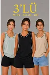 Kadın 3’lü Kolsuz Sporcu Atlet Seti Yazlık Bisiklet Yakalı - Mint Yeşili, Siyah, Bej Kadın 3’lü Kolsuz Sporcu Atlet Seti Yazlık Bisiklet Yakalı - Mint Yeşili, Siyah, Bej